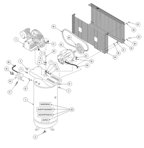 Part Location Diagram of S145-0763 Campbell Hausfeld Exhaust Tube
